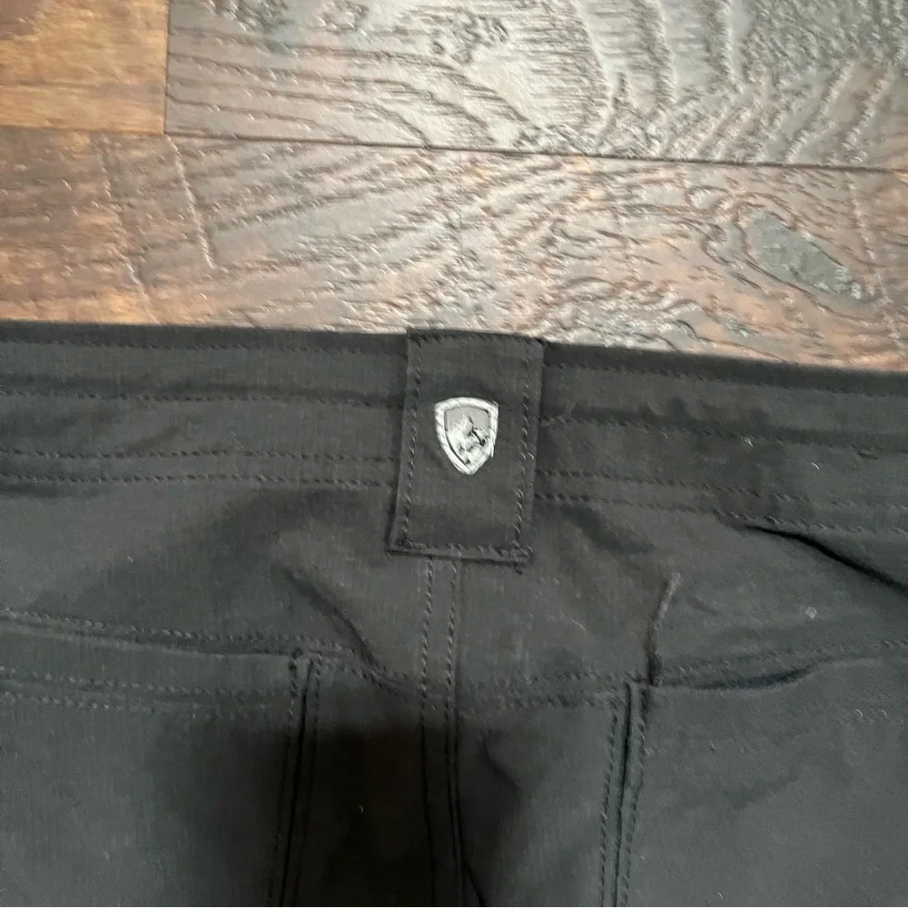 Kuhl womens 6297 horizon convertible drawstring Ripstop black outdoor pants 14 - Picture 3 of 12